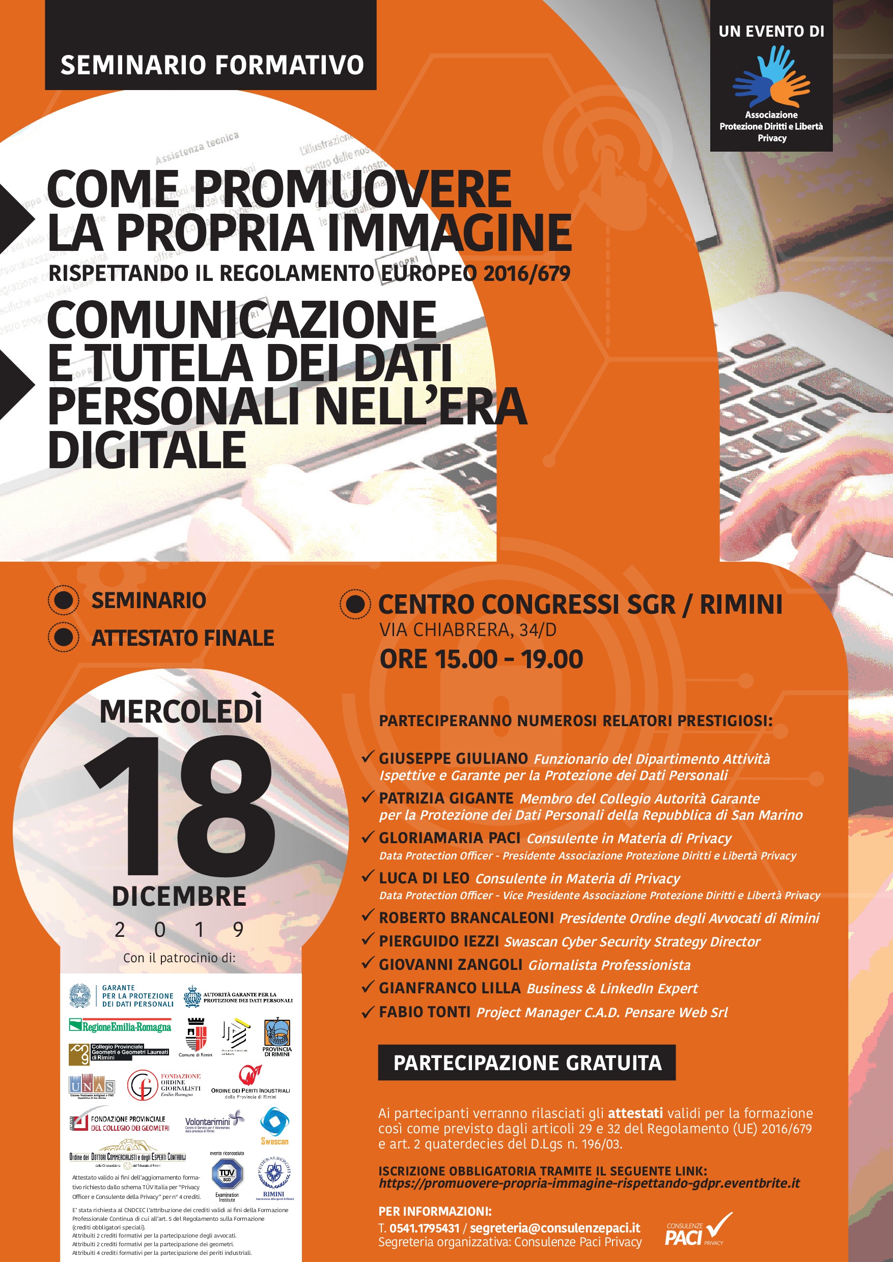 Come promuovere la propria immagine rispettando il Regolamento Europeo 2016/679